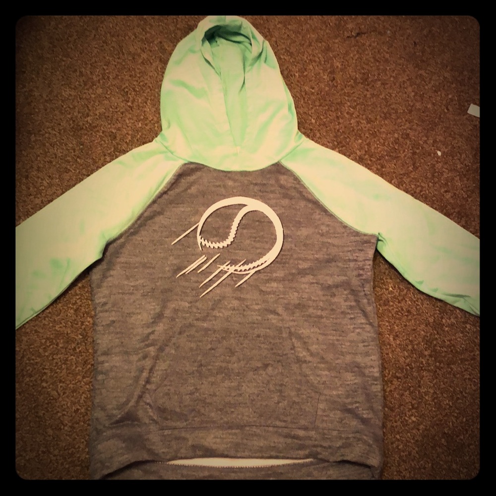 Size 20 girls brand new justice softball hoodie